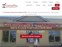 Tablet Screenshot of customplusrx.com